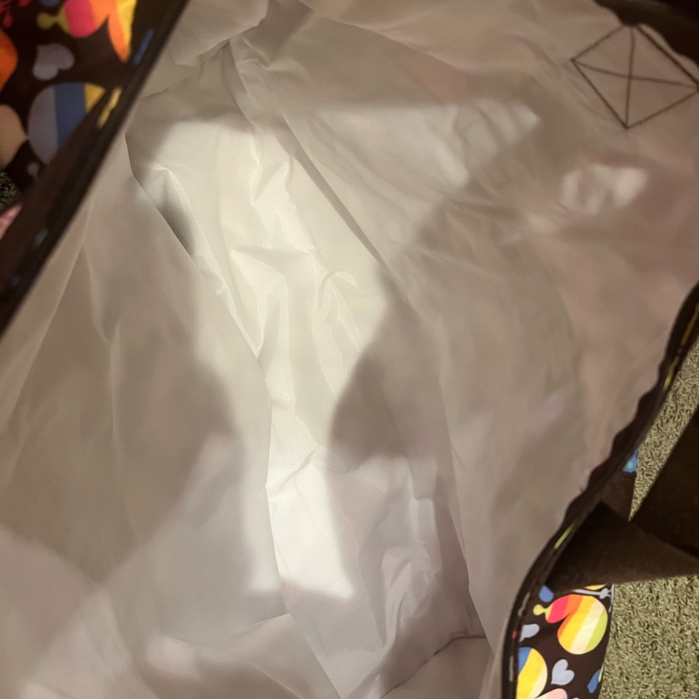 LeSportsac Colorful Floral and Striped Tote Bags - Picture 3 of 5